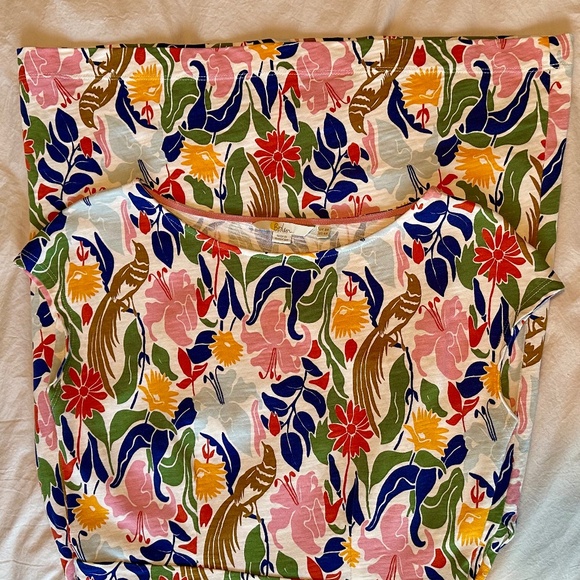 Boden Florrie dress in Ivory Oriental Bird color way in size 4 - Picture 4 of 5